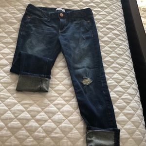 Express cropped boyfriend jeans